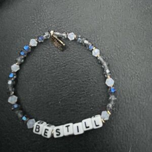 Beaded Bracelet with 'Be Still' Message